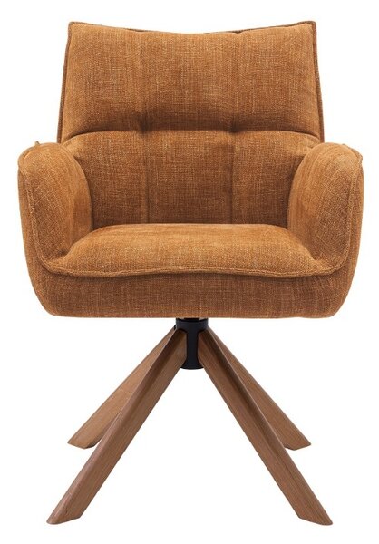 Designová otočná židle Callahan II skořicová