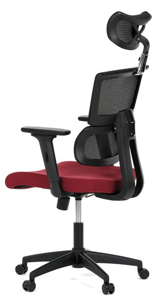 Ergonomická kancelářská židle MERANO - červená síťovina