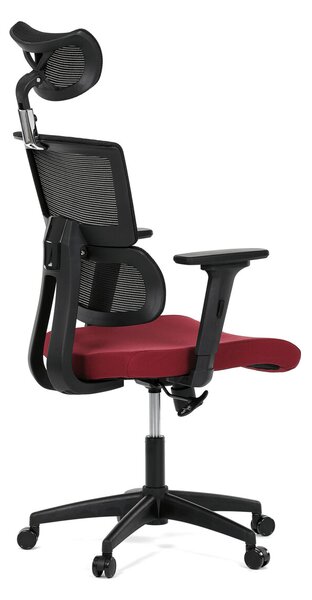 Ergonomická kancelářská židle MERANO - červená síťovina