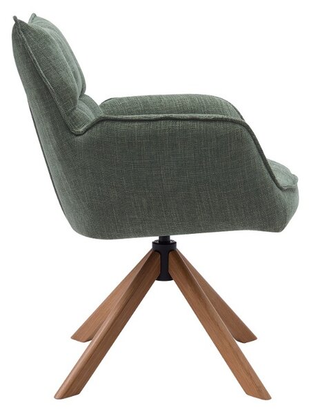 Designová otočná židle Callahan II lesnická zelená