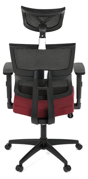 Ergonomická kancelářská židle MERANO - červená síťovina