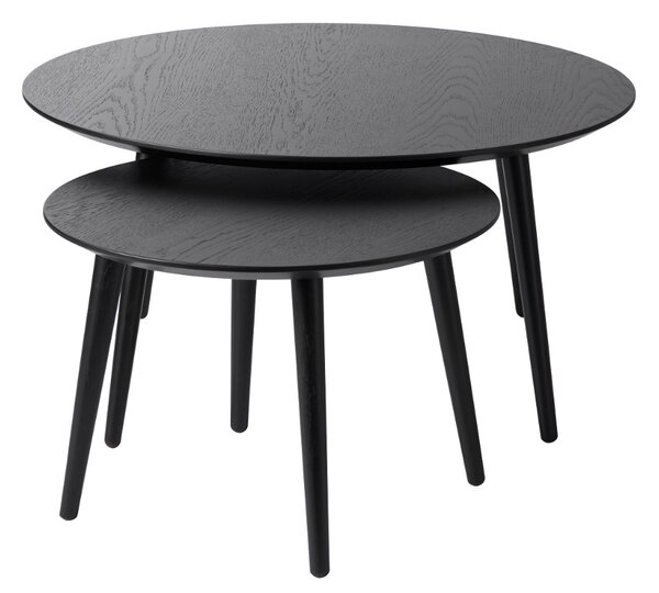 Sada konferenčních stolků Paricia 88 cm černý dub