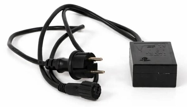 DECOLED Easy Fix zdrojový kabel BI-COLOR s AC/DC, exteriér, černý IP44, 480 W