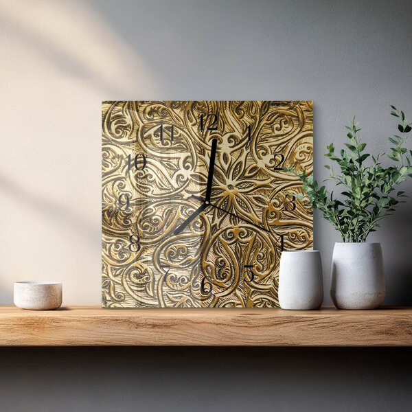 Skleněné hodiny na stěnu Mozaika zskc-30x30-00057455