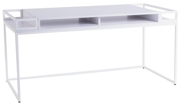 Nordic Design Bílý lakovaný pracovní stůl Hugo 160 x 78 cm
