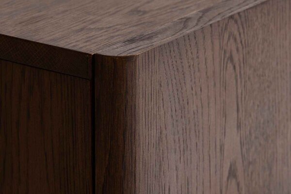 Designová komoda Takayoshi 160 cm tmavě hnědá