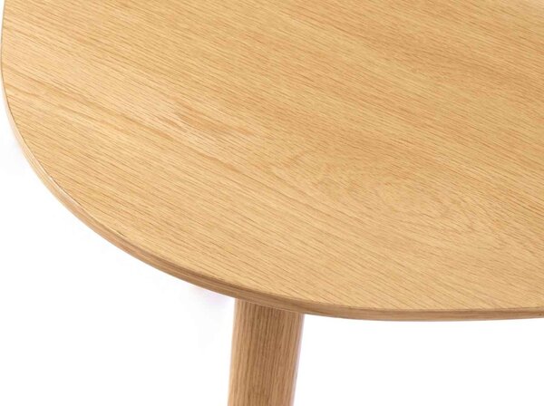 Sada konferenčních stolků Paricia 100 cm přírodní dub