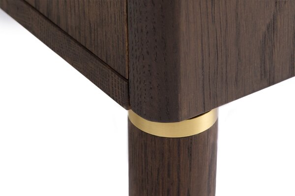 Designová komoda Takayoshi 160 cm tmavě hnědá