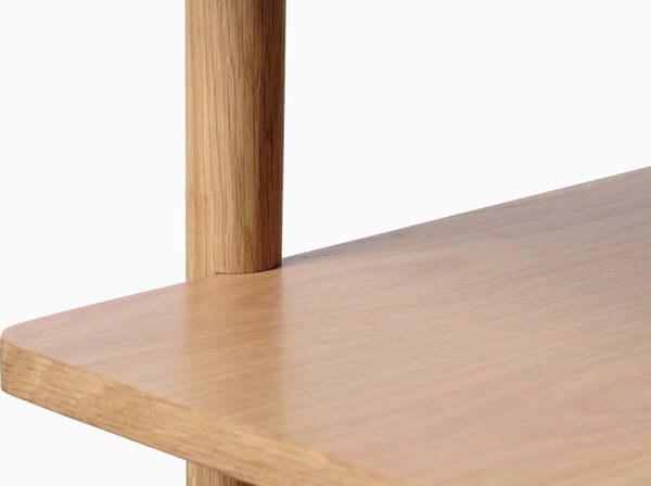 Designový konferenční stolek Zayleigh 120 cm vzor dub