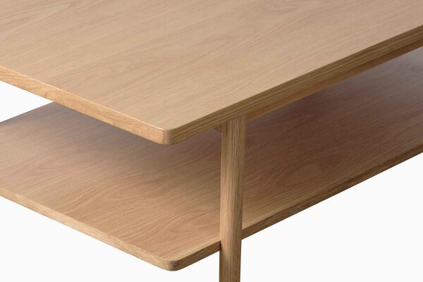 Designový konferenční stolek Zayleigh 120 cm vzor dub
