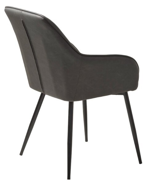 Designová židle Jadwiga III tmavě šedá