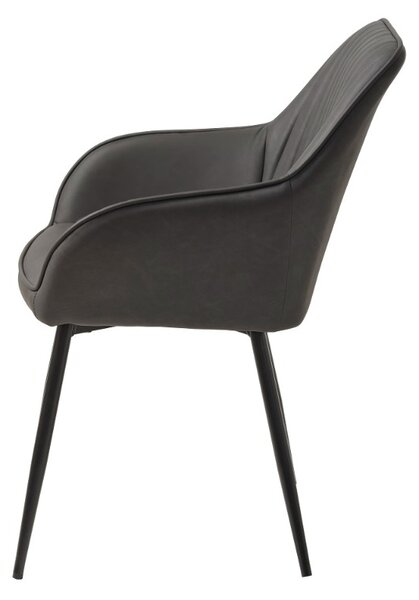 Designová židle Jadwiga III tmavě šedá