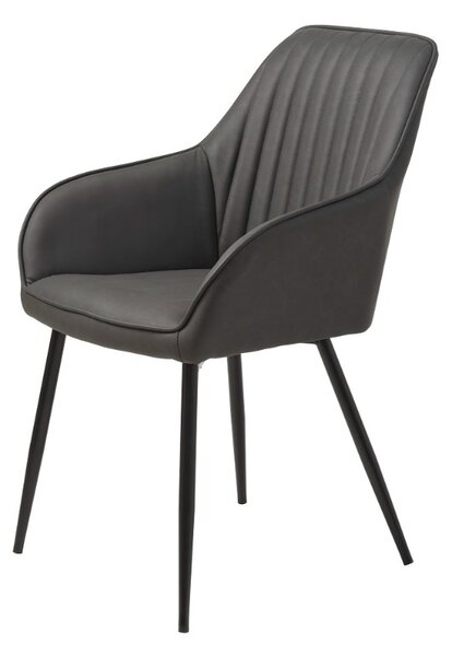 Designová židle Jadwiga III tmavě šedá