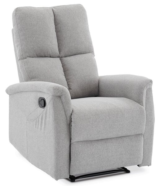 Polohovací TV křeslo AKI - šedá látka