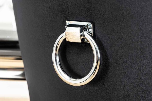 Designová židle Queen černý samet - Skladem