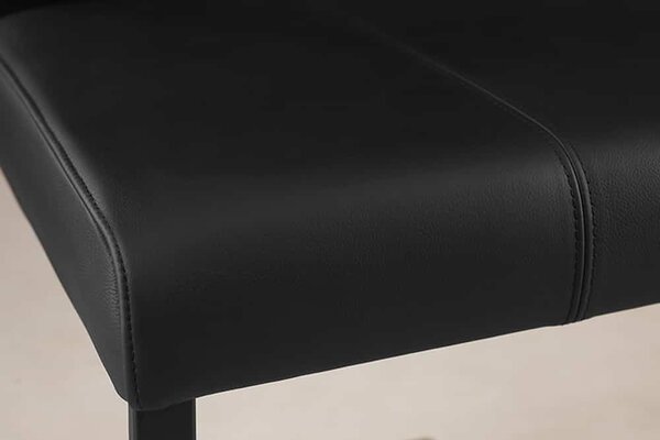 Designová konzolová židle Bull II černá