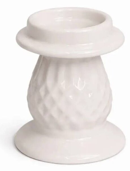 DECOLED Vánoční svícen na stůl keramický, 7 × 7 × 6,5 cm