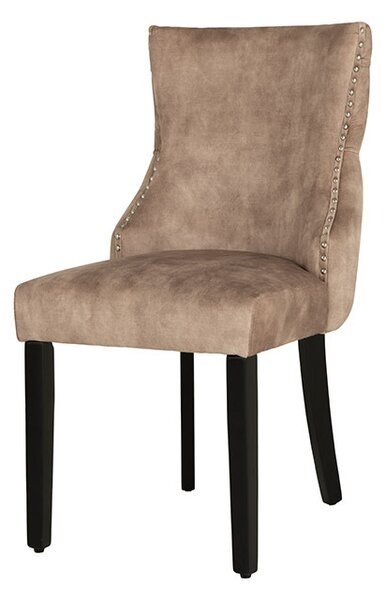 Designová židle Queen II Lví hlava béžový samet