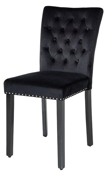 Designová židle Queen II černý samet