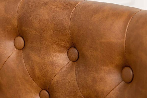 Designová židle Queen koňaková