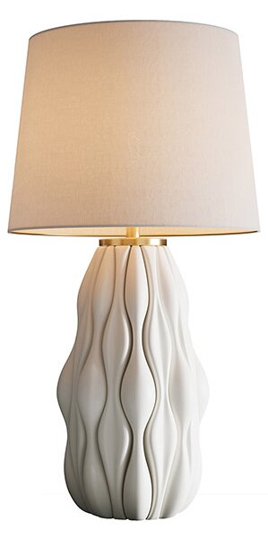 Designová stolní lampa Amira 70 cm bílá