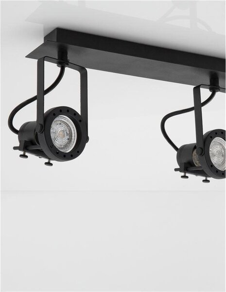 NV 9155102 Bodové svítidlo SALVA černý kov GU10 2x10W 230V IP20 bez žárovky - NOVA LUCE