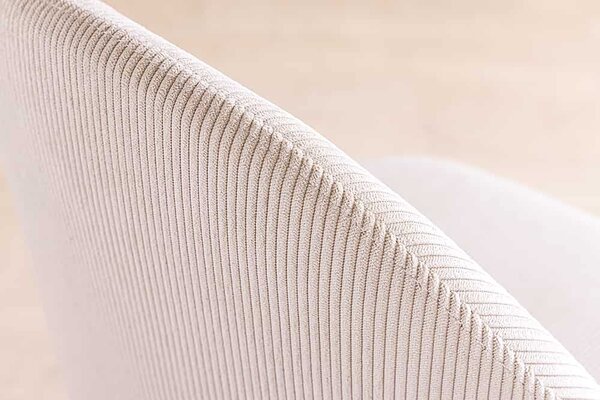 Designová jídelní židle Vermilius béžový manšestr