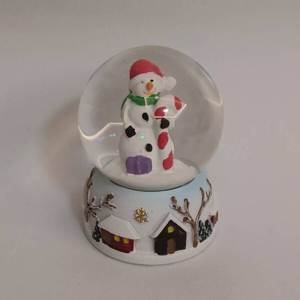 DECOLED Vánoční sněžítko se sněhulákem 4,8 × 6,2 × 4,8 cm, stojící