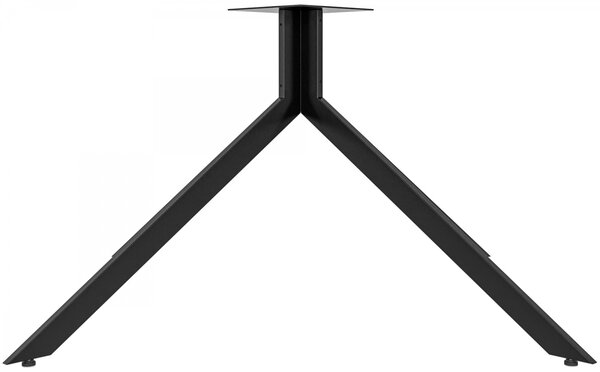 Stolové nohy 323442 Ladera - 117x60x72 cm, kov, černá