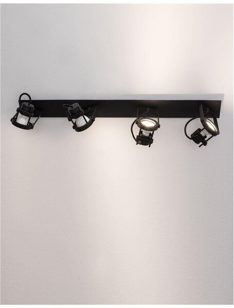 NV 9155103 Bodové svítidlo SALVA černý kov GU10 4x10W 230V IP20 bez žárovky - NOVA LUCE