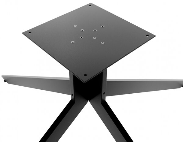 Stolové nohy 323442 Ladera - 117x60x72 cm, kov, černá