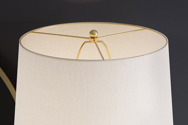 Designová stolní lampa Amira 70 cm bílá