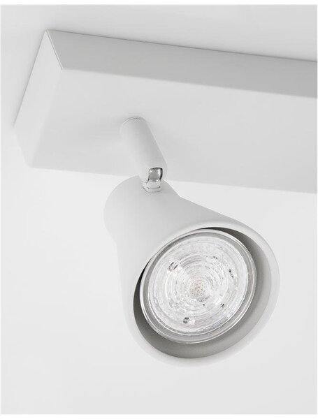 NV 9155811 Bodové svítidlo DUBLIN bílý kov GU10 2x10W 230V IP20 bez žárovky - NOVA LUCE
