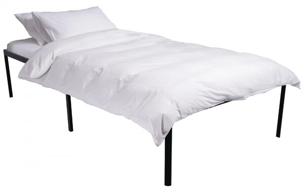 Kovová Postel Hamlin - 200 x 100, v 41 cm - Černá
