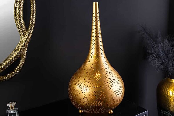Designová stojanová lampa Uwizeye 52 cm zlatá