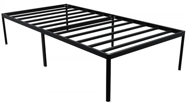 Kovová Postel Hamlin - 200 x 100, v 41 cm - Černá
