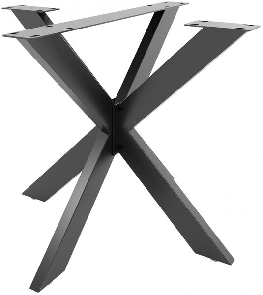 Stolové nohy 318109 Biloxi S - 85x85x71 cm, kov, černá