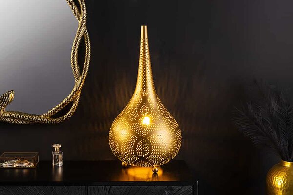 Designová stojanová lampa Uwizeye 52 cm zlatá