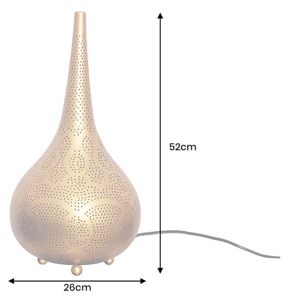 Designová stojanová lampa Uwizeye 52 cm zlatá