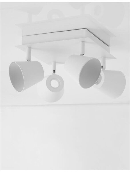 NV 9155363 Bodové svítidlo BIAGIO bílý kov LED 4x6W 230V 3000K IP20 - NOVA LUCE