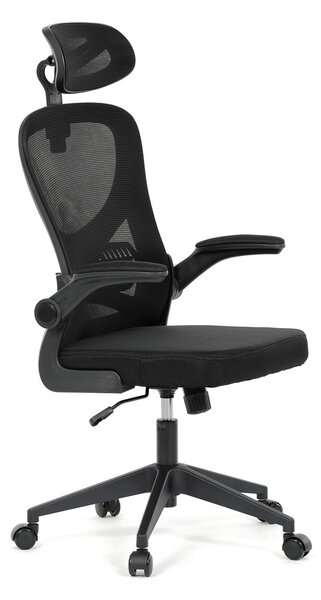 Ergonomická kancelářská židle ALEXANDRE - černá síťovina