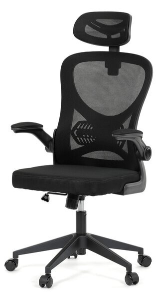 Ergonomická kancelářská židle ALEXANDRE - černá síťovina