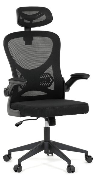 Ergonomická kancelářská židle ALEXANDRE - černá síťovina