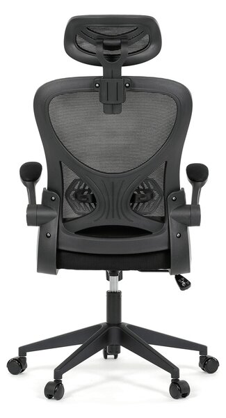 Ergonomická kancelářská židle ALEXANDRE - černá síťovina