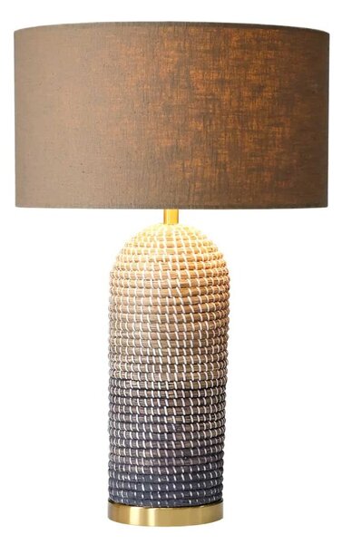 Designová stolní lampa Saretha 61 cm hnědá