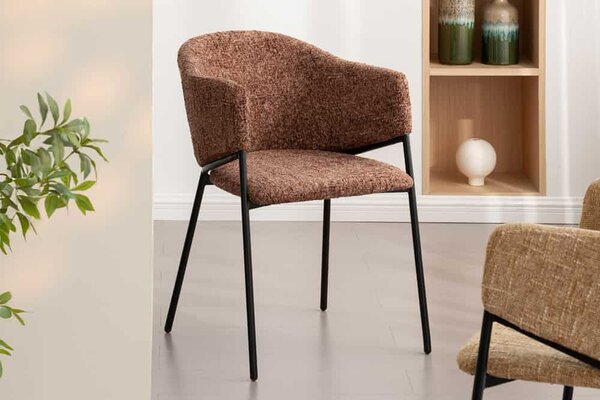 Designová židle Nikolai hnědá