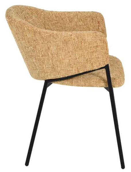 Designová židle Nikolai hořčicová