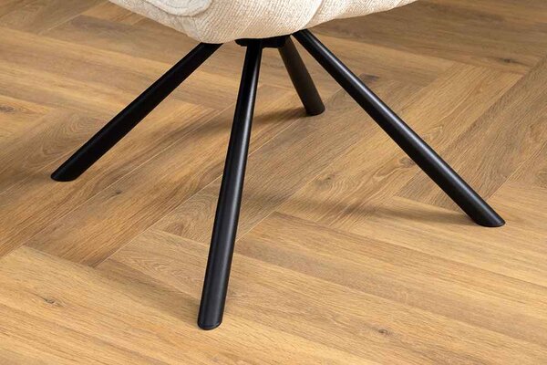 Designová otočná židle Parthenia béžová