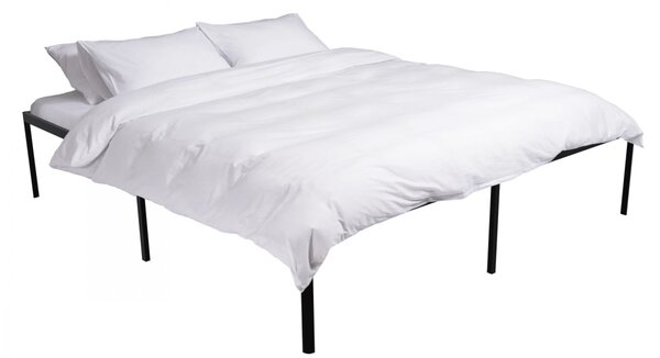 Kovová Postel Hamlin - 200 x 180, v 41 cm - Černá