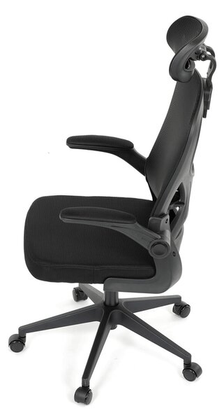 Ergonomická kancelářská židle ALEXANDRE - černá síťovina